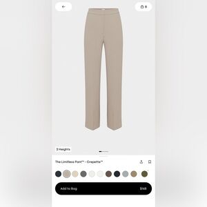 Aritzia Limitless Crepette Pants